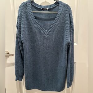 BLUE SWEATER DRESS - BOOHOO - SIZE US LARGE